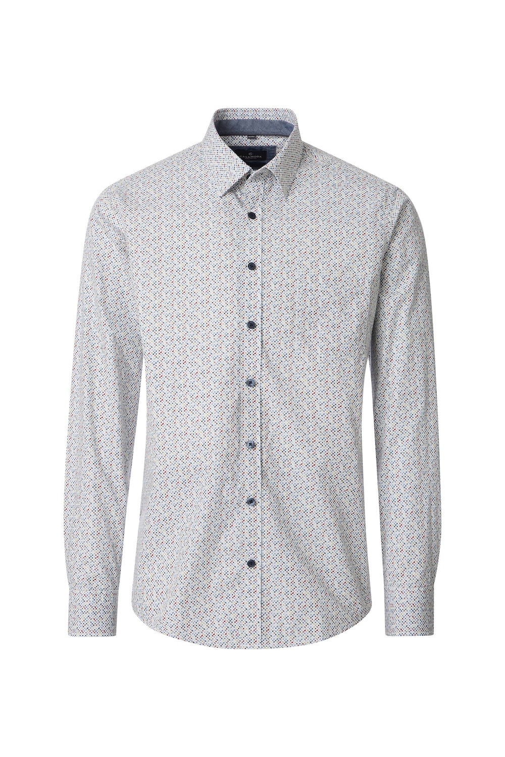 Freizeithemd Langarm Print Comfort Fit
