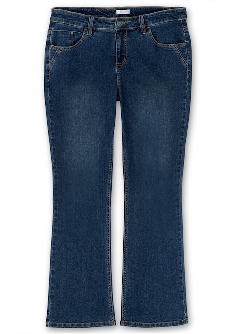 Bootcut-Jeans Bootcut-Jeans mit schmalem Bein und bequemer Taille Fester Bund Uni