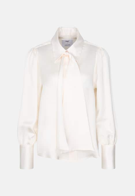 Damen Schluppenbluse - Uni