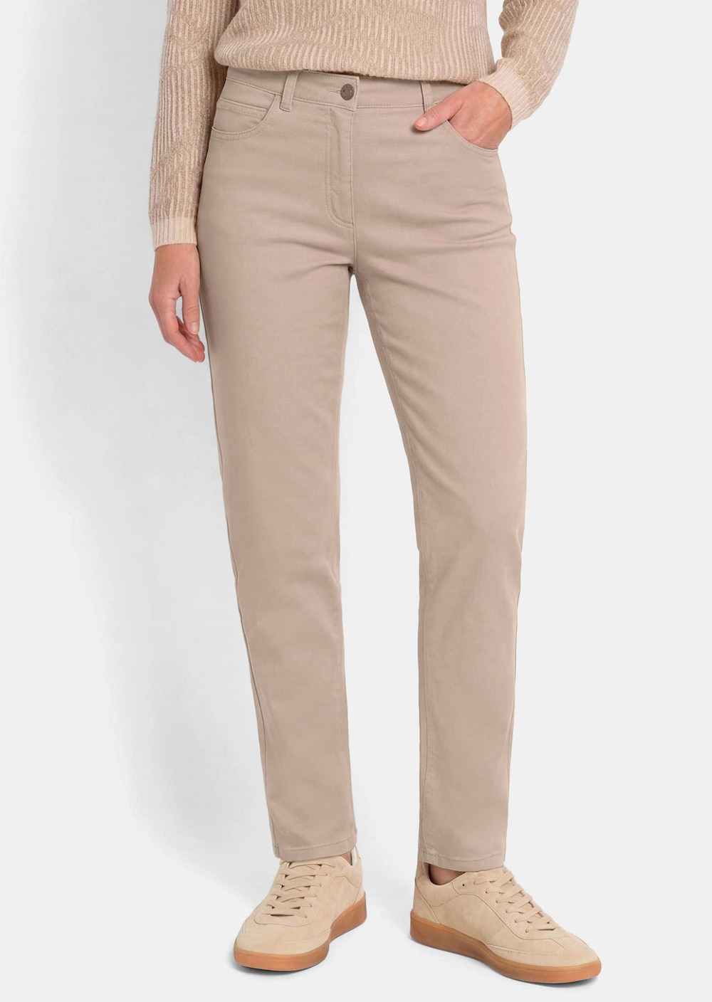 Baumwoll-Stretch Mom Jeans SARA