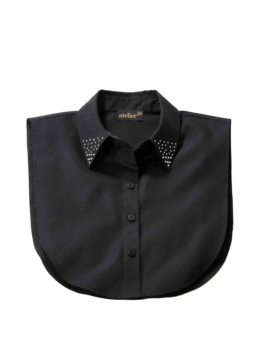 Elegante blouse-inzet, sierstenen