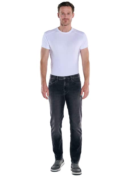 engbers Herren Hose 5-Pocket aus Cord , Anthrazit