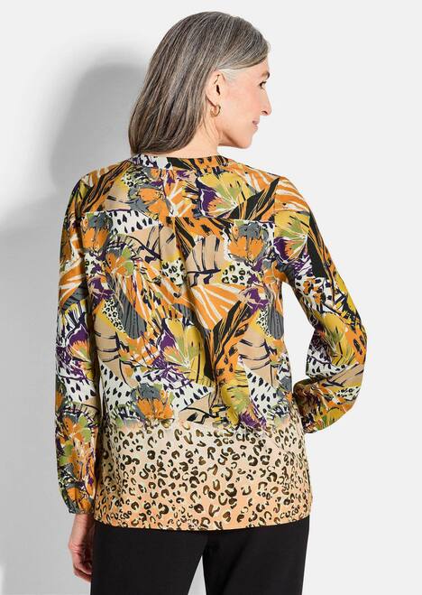 GOLDNER Blouse Blouse met animal-print