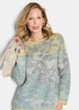 Langarm Jacquard-Pullover mit Muster