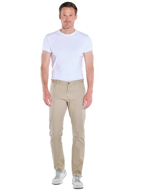 engbers Herren 5-Pocket-Hose regular , Sand