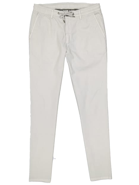 Herren Chino mit Tunnelzug , Hellgrau