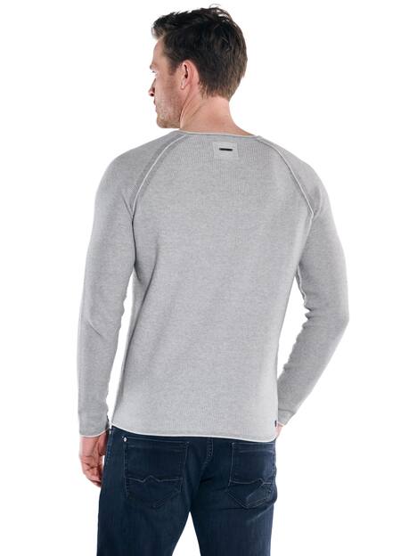 engbers Herren Pullover Rundhals , Silbergrau