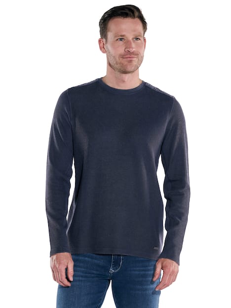 Langarm-Shirt meliert
