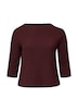 Verkürztes Struktur Shirt mit 3/4-Arm