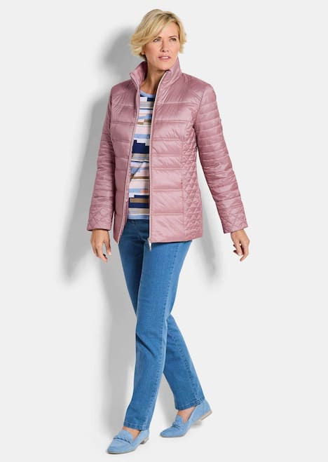 Übergangsjacke mit Muster-Mix