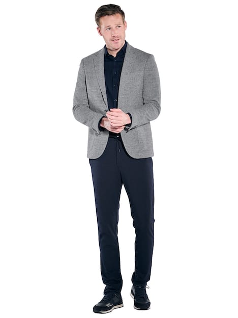 engbers Herren Sakko aus europäischer Produktion , Silbergrau