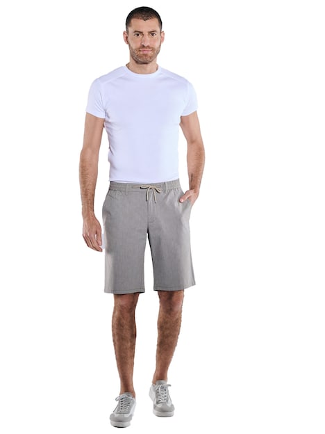 Herren Chino-Bermuda regular , Braunbeige