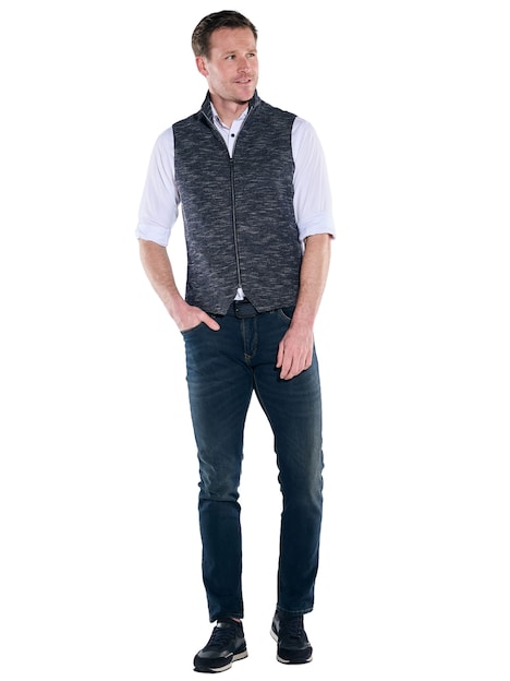 Herren Sakkoweste , Saphirblau