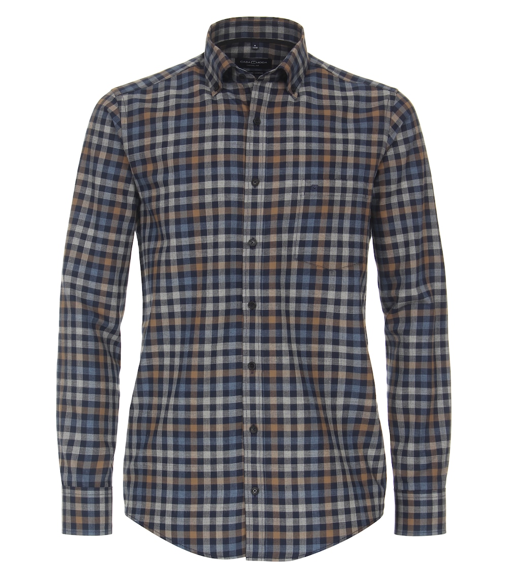 Freizeithemd Green -Kollektion kariert Casual Fit