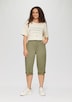 Elastische Capri-Hose aus Baumwoll-Satin
