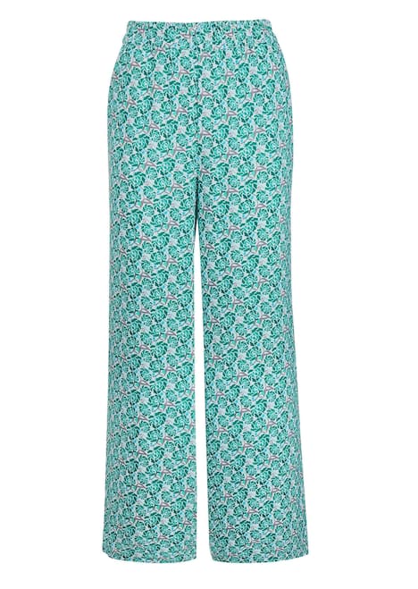 GOLDNER Gedessineerde broek VERA Gedessineerde broek VERA met wijde pijpen