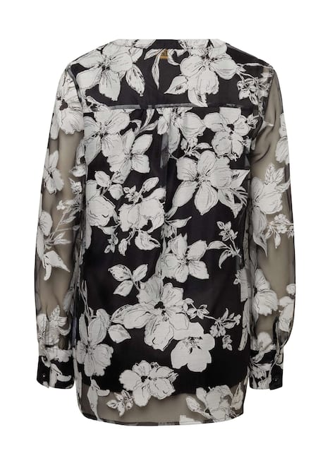 Blusen-Set aus floraler Ausbrennerware