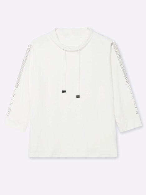 Sweatshirt 3/4-Arm Uni Stehkragen