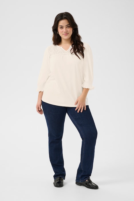 Langarm-Bluse Regular fit