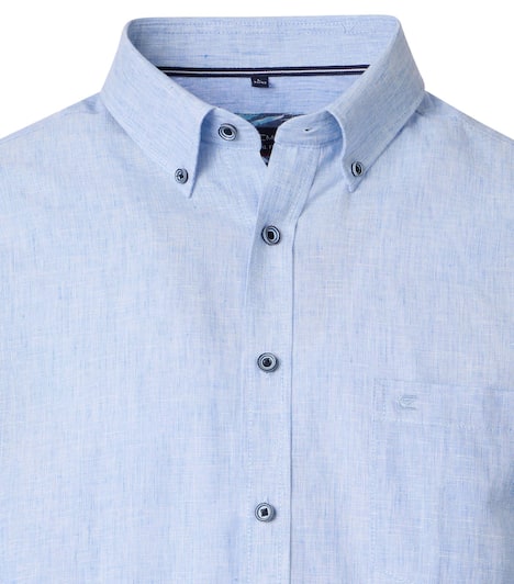 Leinenhemd uni Casual Fit