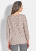 Halbarm Viskoseshirt im Allover-Design