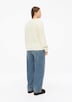 Flauschiger Pullover mit Rundhalsausschnitt