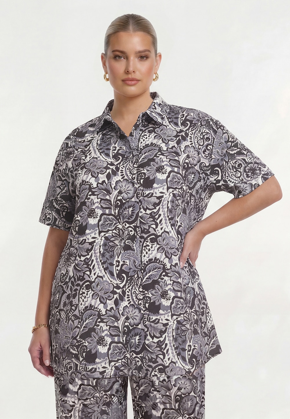 Bluse mit Druck