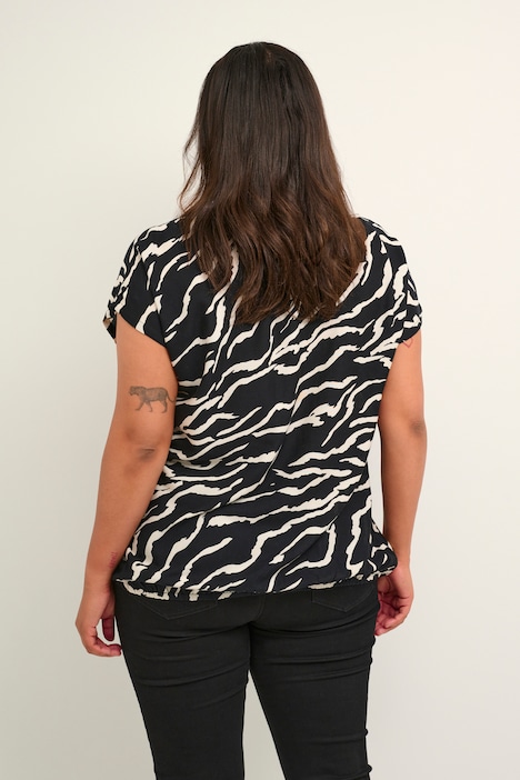 Kurzarm-Bluse Regular fit