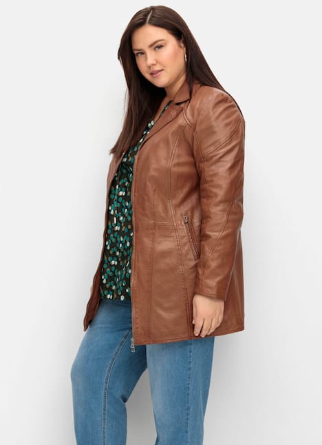 Leder-Jacke