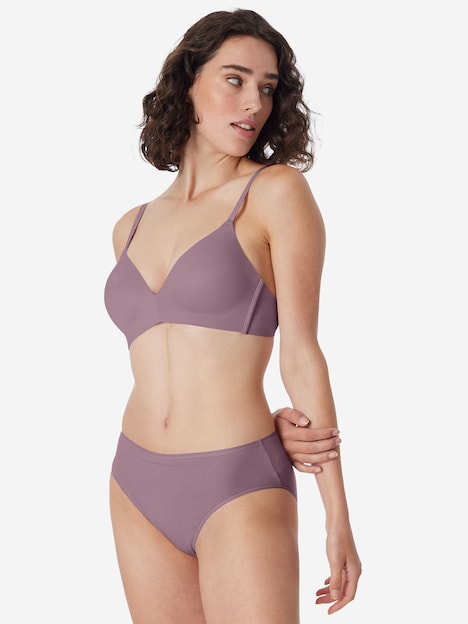 Schiesser Damen Slip Cotton Essentials 3-Pack mauve