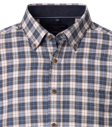 Flanellhemd kariert Casual Fit