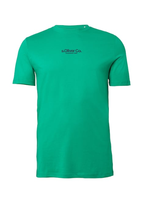 T-Shirt aus Baumwolle mit Logo-Print