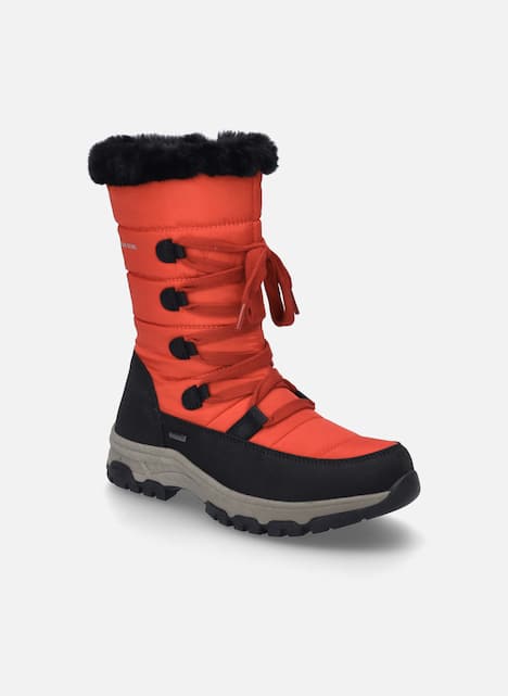 Damen Stiefel Davos 51, schwarz-rot