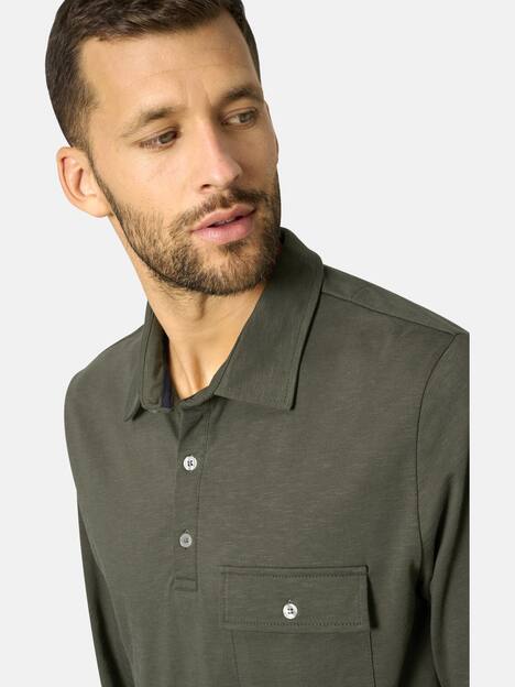 Langarm-Poloshirt FIOREZONTO