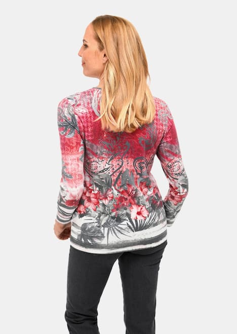 Weiches Flanellshirt mit ausdrucksstarkem Druck