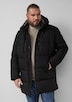 Wasserabweisende Pufferjacke mit abnehmbarer Kapuze und sportiven Details