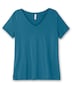 T-Shirt Kurzarm Uni Ohne Kragen