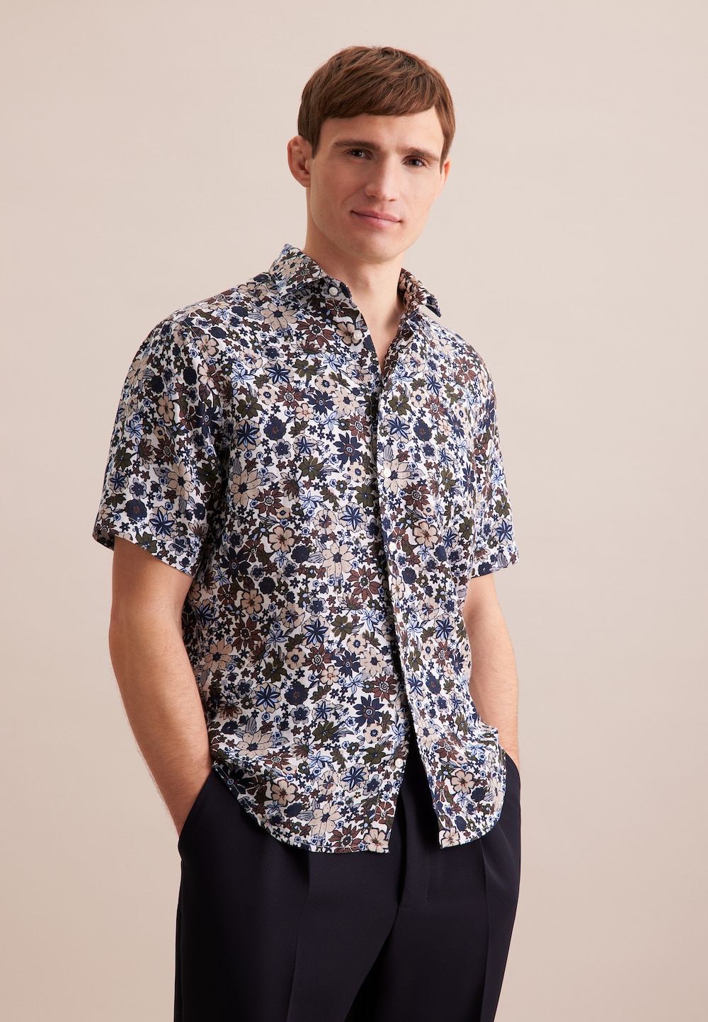 Herren Business Hemd - Floral