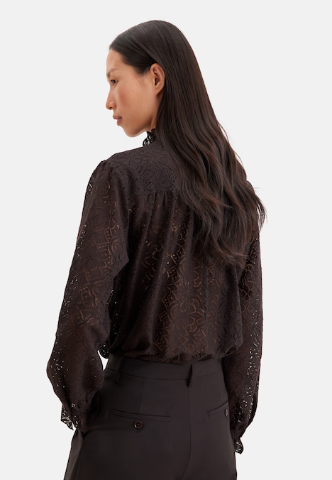 Damen Ausgestellte Bluse - Uni