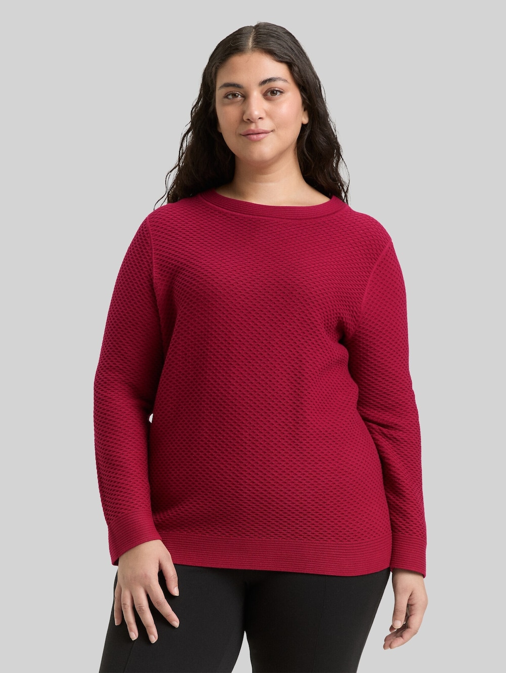 Loose Fit Strickpullover aus Baumwolle