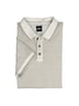 Herren Polo-Shirt strukturiert , Braunbeige