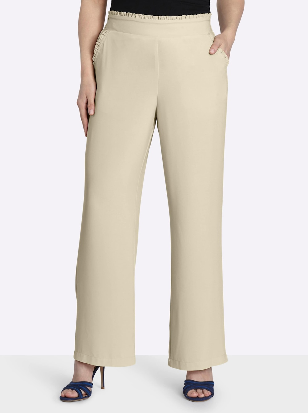 Hose Hose mit französischen Taschen normal Elastische Einsätze
