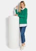 GOLDNER Sweatshirt Sweatshirt in 2-in-1-look