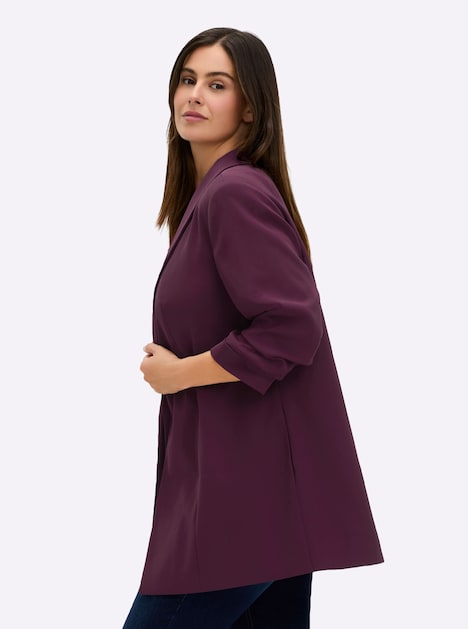 Longblazer Langarm Uni Schalkragen