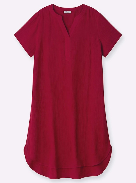 Kleid Kurzarm Ohne Kragen