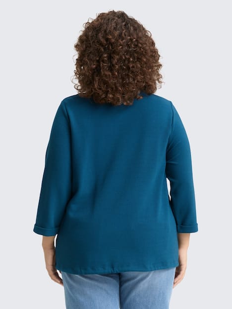 Langarmshirt mit Knopf-Details