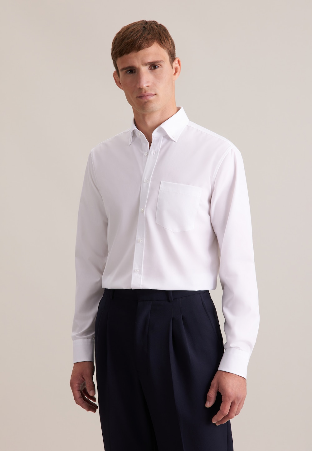 Herren Business Hemd - Uni