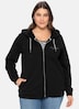 Kapuzensweatjacke Langarm Uni Mit Kapuze
