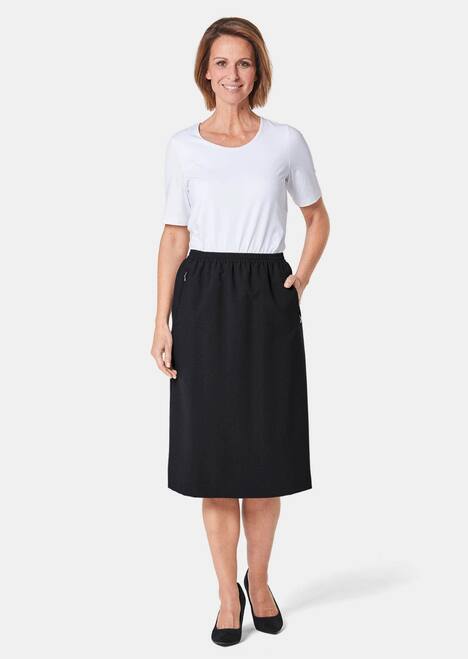 GOLDNER Rok Kreukvrije rok met elastische tailleband