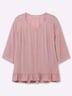 Bluse 3/4-Arm Ohne Kragen